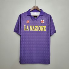 Fiorentina 89/90 Home Purple Soccer Jersey